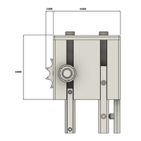 56-040-1 MODULAR SOLUTIONS DOOR PART<BR>90MM X 90MM CHAIN PULLY - ANSI 40 ROLLER CHAIN